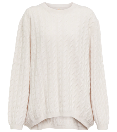 Jardin Des Orangers Cable-knit Cashmere Sweater In Neutral