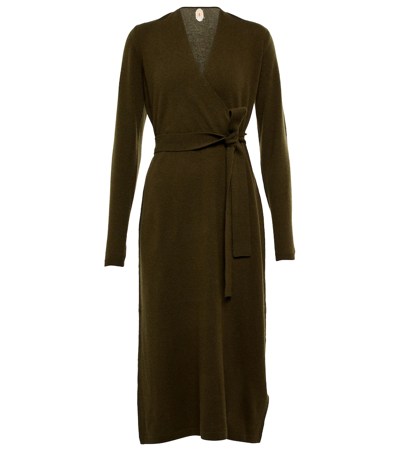 Jardin Des Orangers Wool And Cashmere Wrap Dress In 225-38