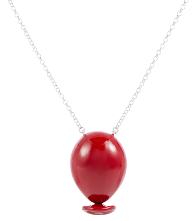 Loewe Balloon Necklace In Scarlet Red
