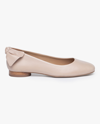 Bernardo Eloise Leather Bow Ballet Flats In Blush