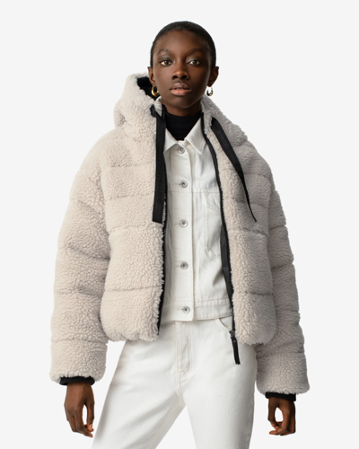 Hunter Women's Wanderer Vegan Shearling Insulated Short Puffer