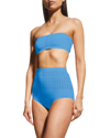 ALAÏA CUTOUT SEAMLESS TWO-PIECE SWIMSUIT