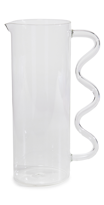Sophie Lou Jacobsen Wave Pitcher In Clear/clear