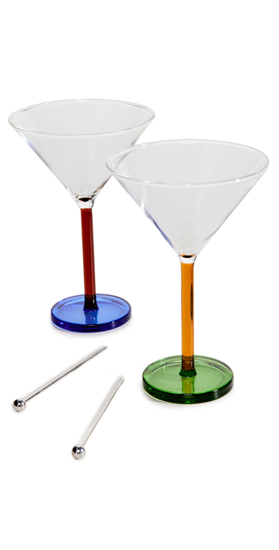 Sophie Lou Jacobsen Piano Cocktail Glass Set In Dizzy