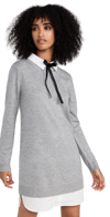 English Factory Combo Shirtdress In Heather Grey