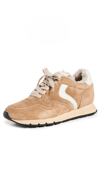 VOILE BLANCHE JULIA PUMP SHEARLING TRAINERS TOBACCO ICE