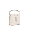 LANCEL NINON LEATHER MINI BUCKET BAG