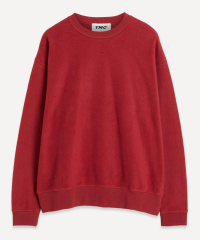 Ymc You Must Create Fauss Sweatshirt In Burgundy