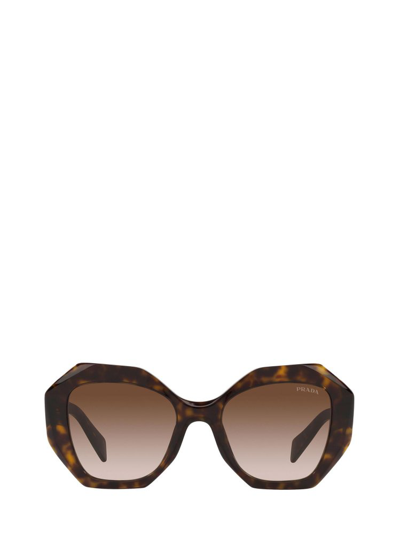 PRADA PRADA EYEWEAR GEOMETRIC FRAME SUNGLASSES