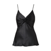 Tove Naomi Twist-front Silk-satin Camisole In Black