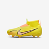 Nike Jr. Zoom Mercurial Superfly 9 Pro Fg Little/big Kids' Firm-ground Soccer Cleats In Yellow Strike,doll,barely Volt,sunset Glow