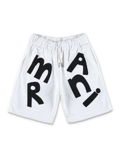 Marni Teen Logo-print Bermuda Shorts In White