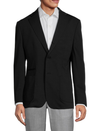 Tallia Men's Two Button Soild Blazer In Black
