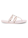 Valentino Garavani Sandalo Infradito Rockstud In Pink