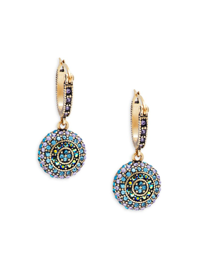 Heidi Daus Women's Czech Crystal, Glass & Plated Disc Dangle Earrings In Metal