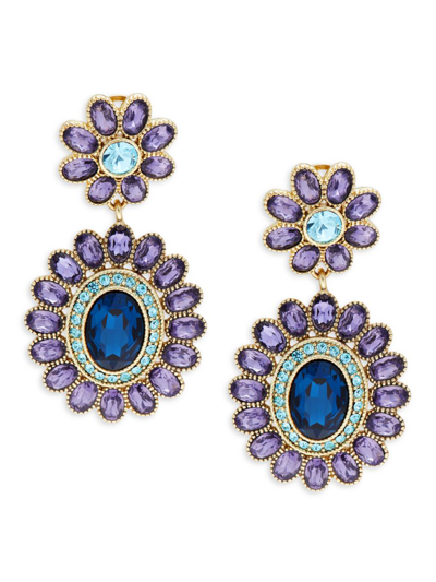 Heidi Daus Women's Petal Perfect Czech Crystal, Glass & Plated Dangle Earrings In Brass