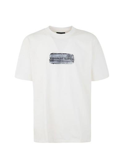 Apc Man White T-shirt With Silver Coated Logo