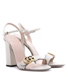 GUCCI MARMONT LEATHER SANDALS,P00220164