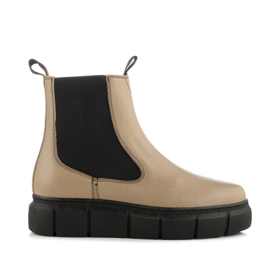 Shoe The Bear Tove Leather Chelsea Boots - Beige In Neturals