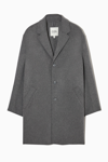 Cos Relaxed-fit Double-faced Wool Coat In Grey