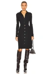 BURBERRY KELSEE KNITTED SHIRT DRESS