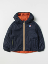 K-way Padded Reversible Down Jacket In Blue