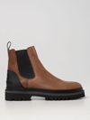 Woolrich Logo-embossed Chelsea Boot In Brown