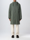 Apc Hooded Mid-length Parka In Military