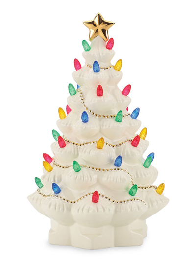 Lenox Treasured Traditions Light-up Tree In Ivory