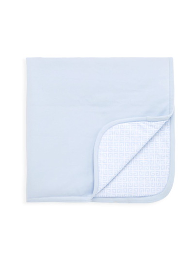 Givenchy Baby's Cotton Blanket In Pale Blue