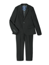 Andy & Evan Solid Stretch Two-piece Suit (big Boy) In Black