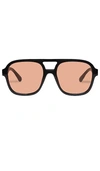 Aire Whirlpool 53mm Aviator Sunglasses In Black