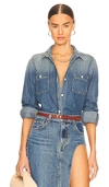 Nili Lotan Travis Shirt In Blue