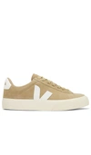 Veja Campo Bicolor Leather Low-top Sneakers In Tan