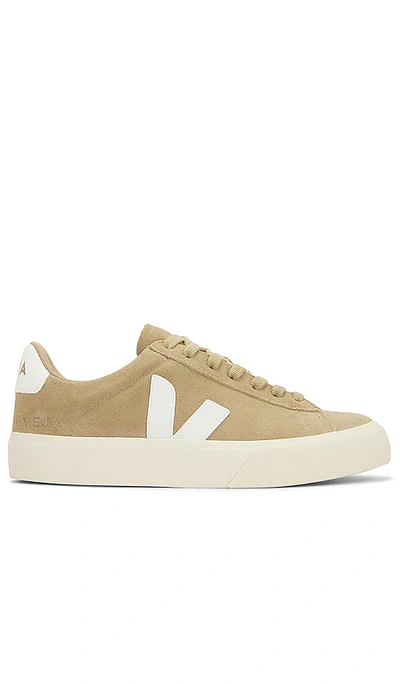 Veja Campo Low-top Suede Sneakers In Dune White