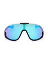 Moncler Shield-frame Sunglasses In Blue