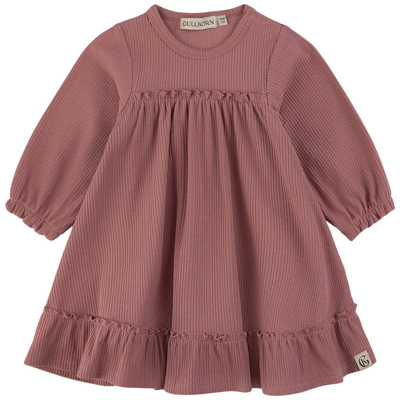 Gullkorn Design Kids' Hermine Ribbed Dress Old Pink