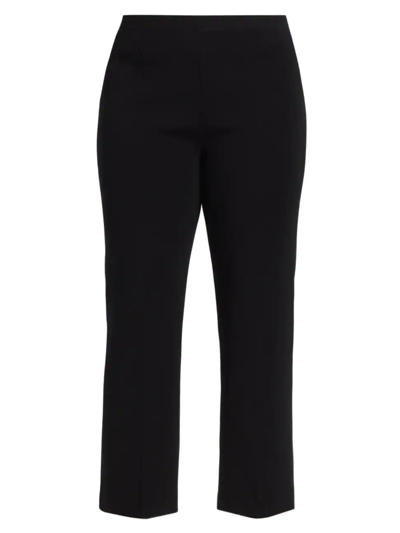 Ming Wang Knit Ankle Pants In Black
