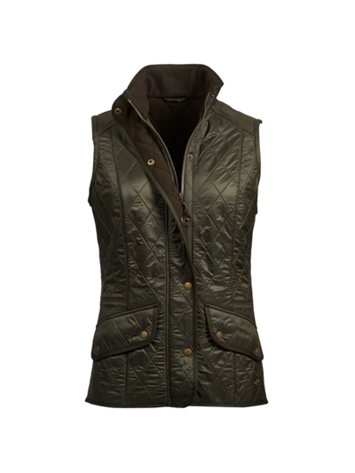 Barbour Cavalry Fleece-lined Waistcoat In Olive Olive