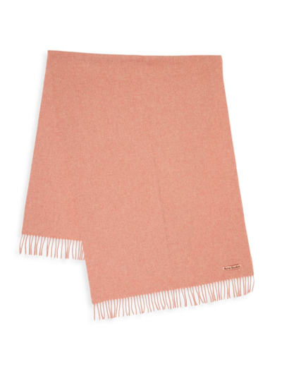 Acne Studios Canada Wool Scarf In Rose