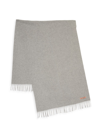 Acne Studios Canada Fringe Scarf In Light Grey