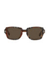 Burberry Men's Be4349 51mm Rectangle Sunglasses In Brown