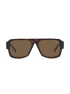 Prada 22ys 56mm Solid Sunglasses In Dark Brown