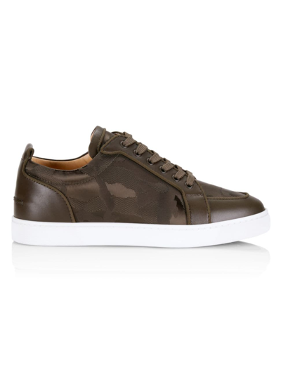 Christian Louboutin Rantulow Orlato Camouflage-effect Leather Trainers In Balmore