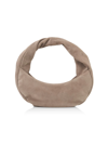 Ree Projects Mini Wyn Suede Top Handle Bag In Ash Brown