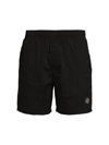Stone Island Econyl® Regenerated Nylon Swim Trunks In Black
