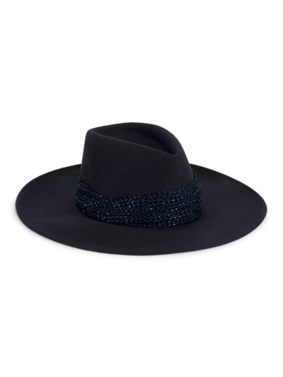 Eugenia Kim Harlowe Wool Felt Fedora In Navy