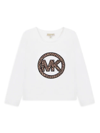 MICHAEL MICHAEL KORS LITTLE GIRL'S & GIRL'S CHEETAH LOGO LONG-SLEEVE T-SHIRT