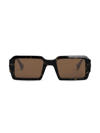 FENDI MEN'S O'LOCK FENDIGRAPHY 52MM RECTANGULAR SUNGLASSES