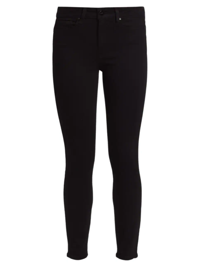 Paige Margot High-rise Crop Ultra Skinny Jeans In Black